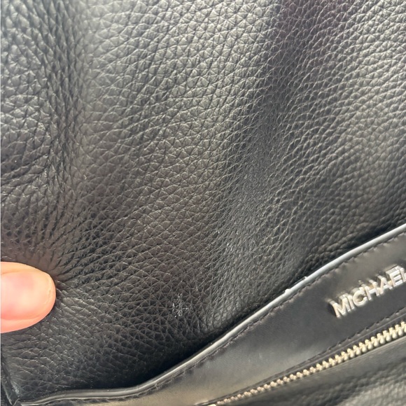 Michael Kors Black Pebbled Leather Backpack - Picture 4 of 16